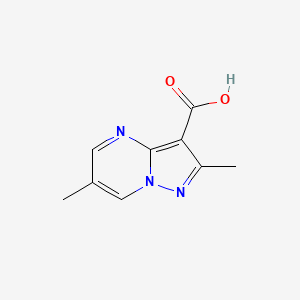 molecular formula C9H9N3O2 B2890732 2,6-Dimethylpyrazolo[1,5-a]pyrimidine-3-carboxylic acid CAS No. 1315363-57-5