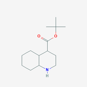 molecular formula C14H25NO2 B2890851 Tert-butyl decahydroquinoline-4-carboxylate CAS No. 2248272-11-7