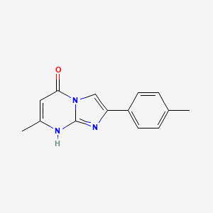 7-Methyl-2-(4-methylphenyl)imidazo[1,2-a]pyrimidin-5-ol