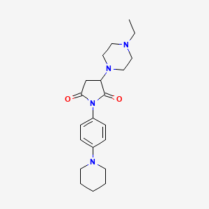 3-(4-Ethylpiperazin-1-yl)-1-(4-(piperidin-1-yl)phenyl)pyrrolidine-2,5-dione