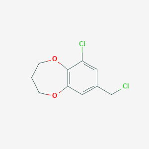 6-chloro-8-(chloromethyl)-3,4-dihydro-2H-1,5-benzodioxepine