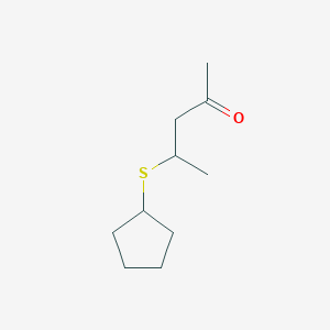 4-(Cyclopentylsulfanyl)pentan-2-one