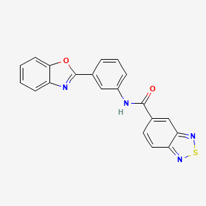 N-(3-(benzo[d]oxazol-2-yl)phenyl)benzo[c][1,2,5]thiadiazole-5-carboxamide