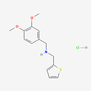 N-(3,4-dimethoxybenzyl)-N-(thien-2-ylmethyl)amine hydrochloride