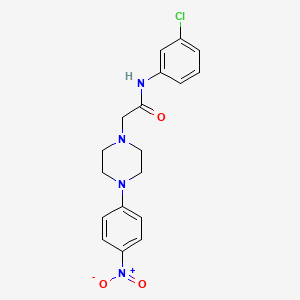 N-(3-chlorophenyl)-2-[4-(4-nitrophenyl)piperazin-1-yl]acetamide