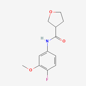 molecular formula C12H14FNO3 B2890902 N-(4-Fluoro-3-methoxyphenyl)oxolane-3-carboxamide CAS No. 2320419-62-1