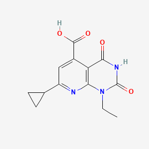 7-cyclopropyl-1-ethyl-2,4-dioxo-1H,2H,3H,4H-pyrido[2,3-d]pyrimidine-5-carboxylic acid