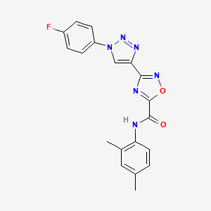 molecular formula C19H15FN6O2 B2890956 N-(2,4-dimethylphenyl)-3-[1-(4-fluorophenyl)-1H-1,2,3-triazol-4-yl]-1,2,4-oxadiazole-5-carboxamide CAS No. 1251676-09-1
