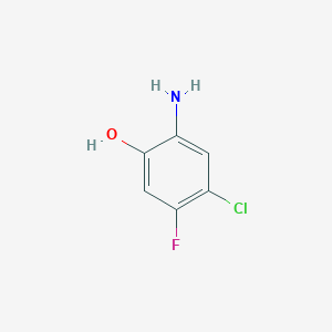 molecular formula C6H5ClFNO B2890978 2-Amino-4-chloro-5-fluorophenol CAS No. 303181-72-8