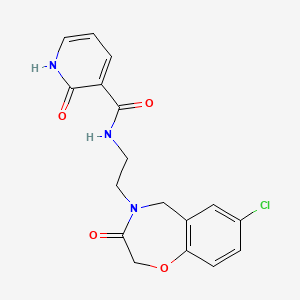N-(2-(7-chloro-3-oxo-2,3-dihydrobenzo[f][1,4]oxazepin-4(5H)-yl)ethyl)-2-hydroxynicotinamide