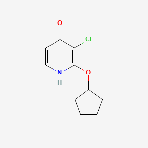 molecular formula C10H12ClNO2 B2891058 3-Chloro-2-(cyclopentyloxy)pyridin-4-OL CAS No. 1881321-75-0