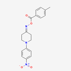 4-{[(4-Methylbenzoyl)oxy]imino}-1-(4-nitrophenyl)piperidine
