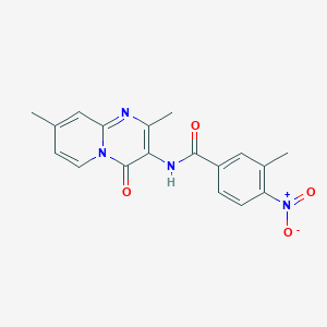 N-(2,8-dimethyl-4-oxo-4H-pyrido[1,2-a]pyrimidin-3-yl)-3-methyl-4-nitrobenzamide