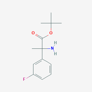 Tert-butyl 2-amino-2-(3-fluorophenyl)propanoate