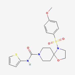 4-((4-methoxyphenyl)sulfonyl)-N-(thiophen-2-yl)-1-oxa-4,8-diazaspiro[4.5]decane-8-carboxamide