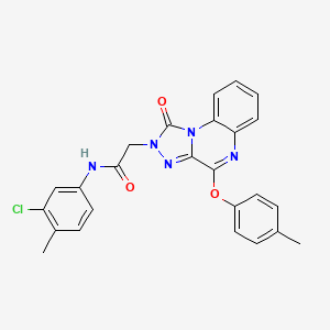 N-(3-chloro-4-methylphenyl)-2-[4-(4-methylphenoxy)-1-oxo[1,2,4]triazolo[4,3-a]quinoxalin-2(1H)-yl]acetamide