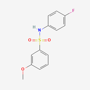 molecular formula C13H12FNO3S B2891095 N-(4-fluorophenyl)-3-methoxybenzenesulfonamide CAS No. 670271-66-6