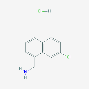 molecular formula C11H11Cl2N B2891151 (7-Chloronaphthalen-1-yl)methanamine hydrochloride CAS No. 1093651-77-4
