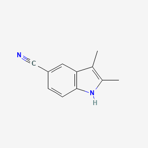 molecular formula C11H10N2 B2891185 2,3-dimethyl-1H-indole-5-carbonitrile CAS No. 36798-23-9