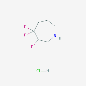 B2891225 3,4,4-Trifluoroazepane hydrochloride CAS No. 1823366-22-8