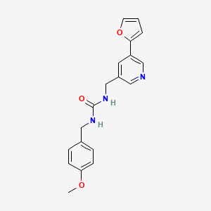 1-((5-(Furan-2-yl)pyridin-3-yl)methyl)-3-(4-methoxybenzyl)urea