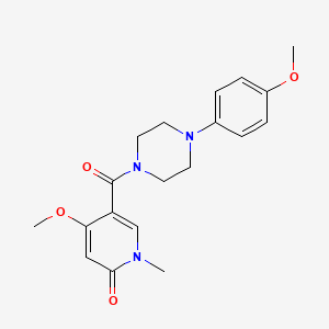 4-methoxy-5-(4-(4-methoxyphenyl)piperazine-1-carbonyl)-1-methylpyridin-2(1H)-one
