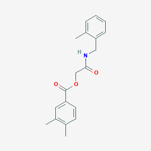 {[(2-Methylphenyl)methyl]carbamoyl}methyl 3,4-dimethylbenzoate