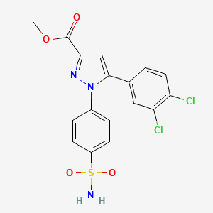 methyl 1-[4-(aminosulfonyl)phenyl]-5-(3,4-dichlorophenyl)-1H-pyrazole-3-carboxylate
