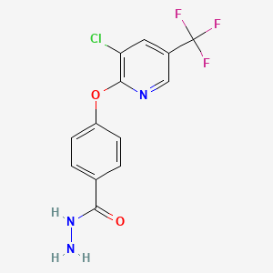 4-{[3-Chloro-5-(trifluoromethyl)pyridin-2-yl]oxy}benzohydrazide