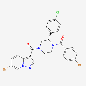 molecular formula C25H19Br2ClN4O2 B2891315 eIF4A3-IN-2 