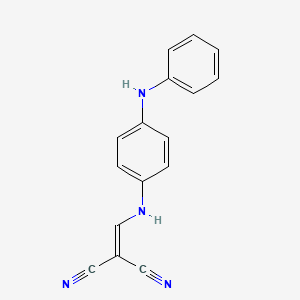 (((4-(Phenylamino)phenyl)amino)methylene)methane-1,1-dicarbonitrile