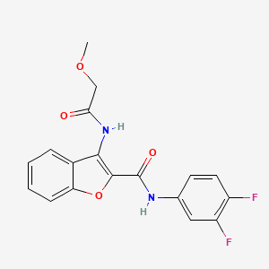 N-(3,4-difluorophenyl)-3-(2-methoxyacetamido)benzofuran-2-carboxamide