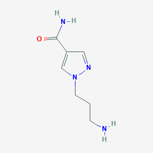 1-(3-Aminopropyl)pyrazole-4-carboxamide