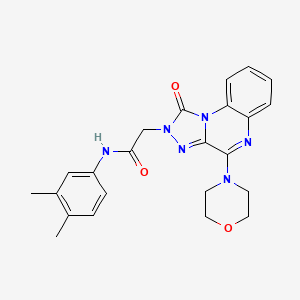 N-(3,4-dimethylphenyl)-2-(4-morpholino-1-oxo-[1,2,4]triazolo[4,3-a]quinoxalin-2(1H)-yl)acetamide