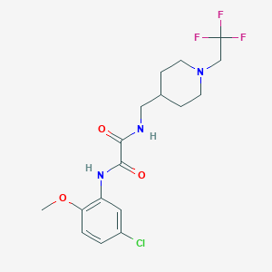 N'-(5-Chloro-2-methoxyphenyl)-N-[[1-(2,2,2-trifluoroethyl)piperidin-4-yl]methyl]oxamide