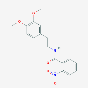molecular formula C17H18N2O5 B2891385 N-[2-(3,4-dimethoxyphenyl)ethyl]-2-nitrobenzamide CAS No. 19007-49-9