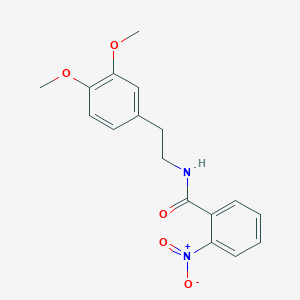 molecular formula C17H18N2O5 B2891385 N-[2-(3,4-二甲氧基苯基)乙基]-2-硝基苯甲酰胺 CAS No. 19007-49-9