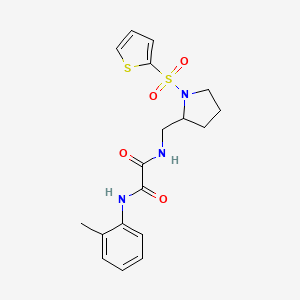 N1-((1-(thiophen-2-ylsulfonyl)pyrrolidin-2-yl)methyl)-N2-(o-tolyl)oxalamide