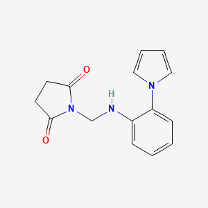 1-{[2-(1H-pyrrol-1-yl)anilino]methyl}dihydro-1H-pyrrole-2,5-dione