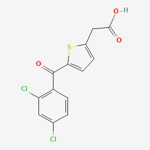 molecular formula C13H8Cl2O3S B2891403 2-[5-(2,4-Dichlorobenzoyl)-2-thienyl]acetic acid CAS No. 339014-63-0
