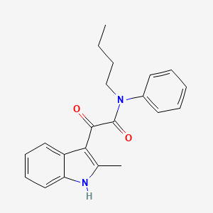 molecular formula C21H22N2O2 B2891436 N-butyl-2-(2-methyl-1H-indol-3-yl)-2-oxo-N-phenylacetamide CAS No. 852369-08-5