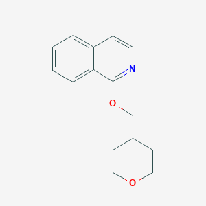 molecular formula C15H17NO2 B2891455 1-[(Oxan-4-yl)methoxy]isoquinoline CAS No. 2195875-70-6