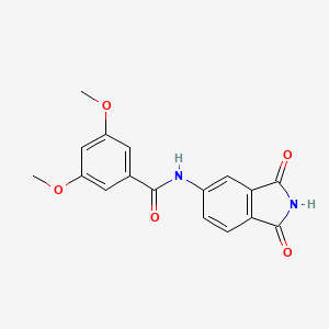 molecular formula C17H14N2O5 B2891490 N-(1,3-dioxo-2,3-dihydro-1H-isoindol-5-yl)-3,5-dimethoxybenzamide CAS No. 683235-20-3