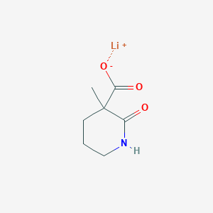 molecular formula C7H10LiNO3 B2891504 Lithium;3-methyl-2-oxopiperidine-3-carboxylate CAS No. 2580181-77-5
