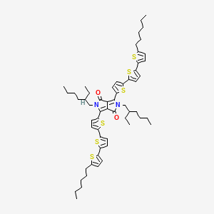 2,5-Di-(2-ethylhexyl)-3,6-bis-(5''-N-hexyl-[2,2',5',2'']cterthiophen-5-yl)-pyrrolo[3,4-c]pyrrole-1,4-dione