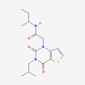 molecular formula C16H23N3O3S B2891512 N-(sec-butyl)-2-(3-isobutyl-2,4-dioxo-3,4-dihydrothieno[3,2-d]pyrimidin-1(2H)-yl)acetamide CAS No. 1260939-26-1