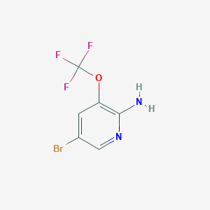 molecular formula C6H4BrF3N2O B2891540 5-Bromo-3-(trifluoromethoxy)pyridin-2-amine CAS No. 1361852-35-8