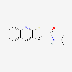 molecular formula C15H14N2OS B2891591 N-isopropylthieno[2,3-b]quinoline-2-carboxamide CAS No. 478079-42-4