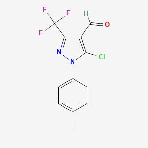 5-Chloro-1-(4-methylphenyl)-3-(trifluoromethyl)pyrazole-4-carbaldehyde