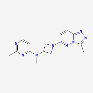 N,2-dimethyl-N-(1-{3-methyl-[1,2,4]triazolo[4,3-b]pyridazin-6-yl}azetidin-3-yl)pyrimidin-4-amine